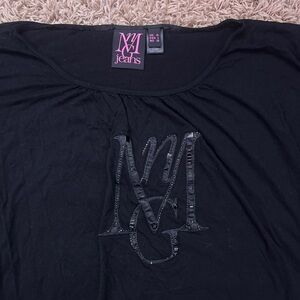 MNG Jeans Black Women's Top L